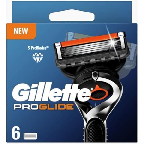 Rakhyvor - GILLETTE - ProGlide - 5 rakhyvor - Friktionsskydd - Smörjband