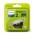Miniatyrbild 3 av 6: PHILIPS - Set med 2 rakblad för OneBlade raktrimmer - QP420.50
