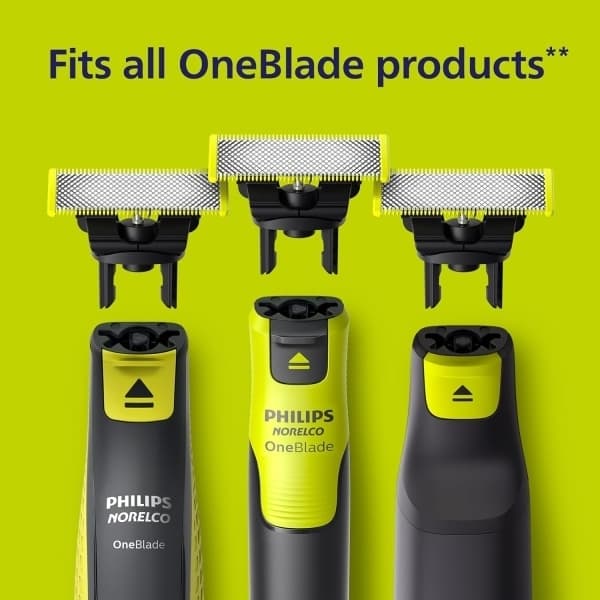 3-pak barberblade, der er kompatible med Philips Oneblade Replacement