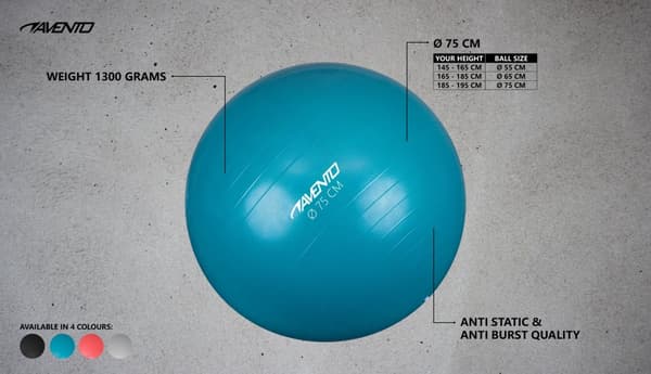 Gym Ball AVENTO 42OC 75cm Pink