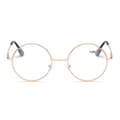 Miniatyrbillede 2 af 3: Retro Round Reading Glasses Gold Styrke 1.0 Briller