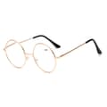 Miniatyrbillede 1 af 3: Retro Round Reading Glasses Gold Styrke 1.0 Briller