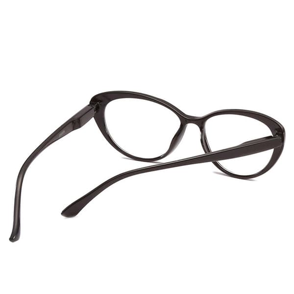 Spetsiga Svarta Cat Eye Läsglasögon Styrka  1.0 Glasögon