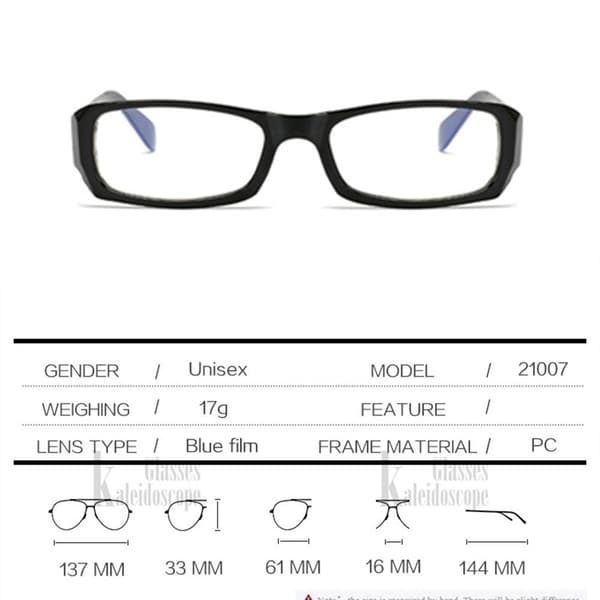 Bekväma Anti Blue Ljus Unisex Glasögon