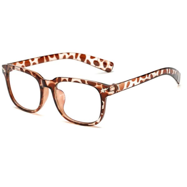 Stilrena Effektfulla Anti-Blue Ljus Glasögon Leopardmönstrat Leopardmönstrat
