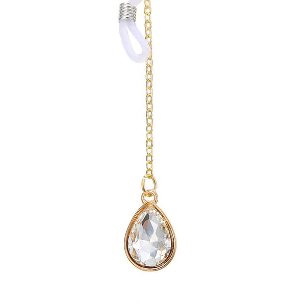 Smidigt Elegant Kristall Vattendroppe Glas�gon Kedja