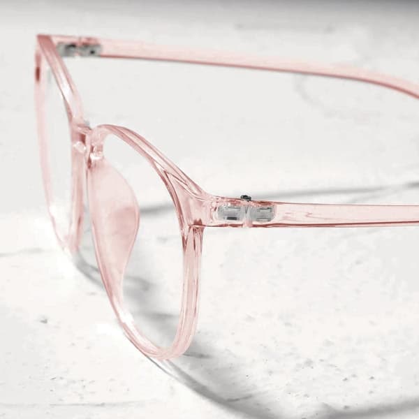 Northio, Anti Blue Light Glasögon - Rosa / Transparent