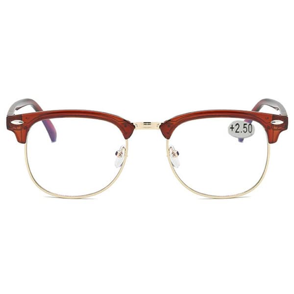 Läsglasögon Clubmaster Styrka 3.0 Brun
