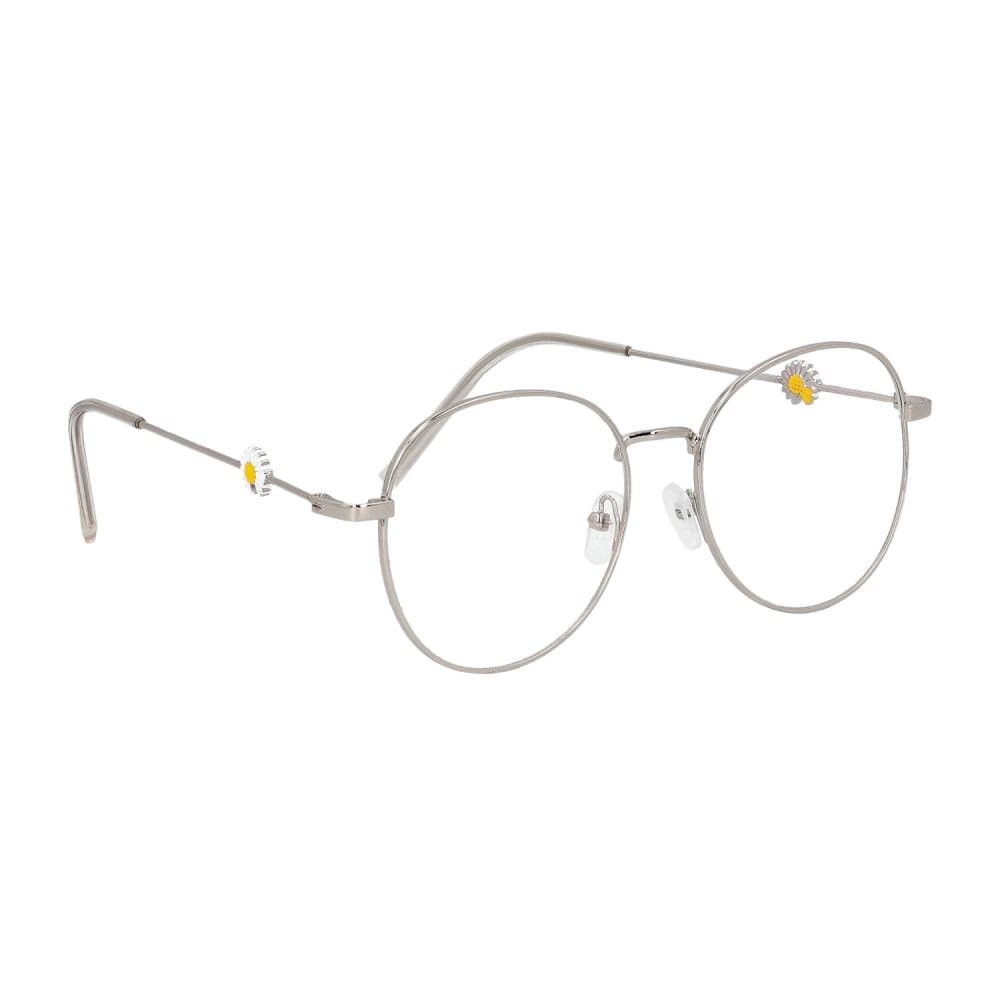 Northio, Anti Blue Light Glasögon - Blomma - Silver