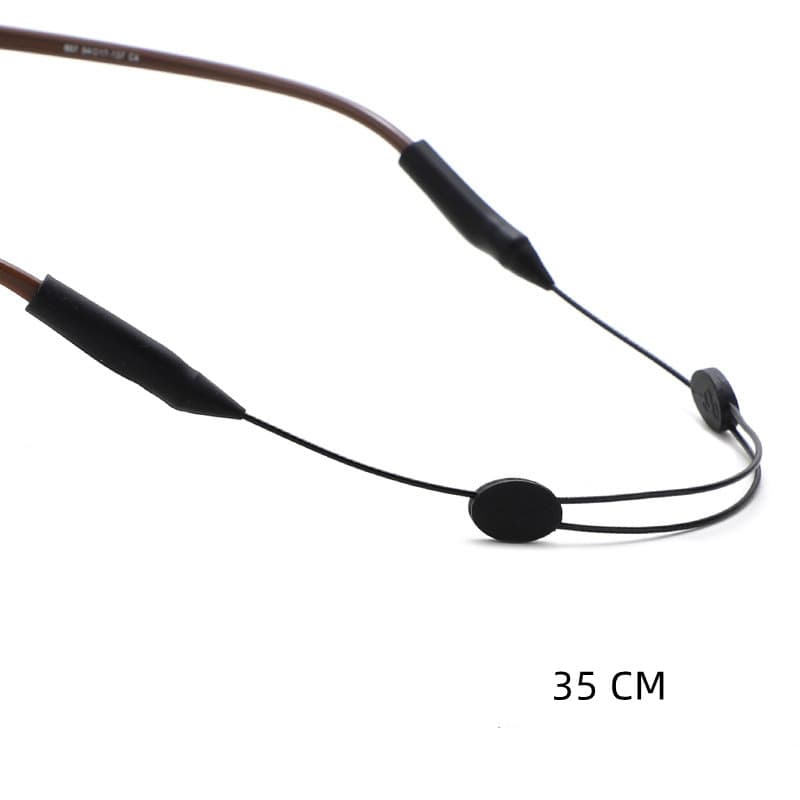Glasögonsnodd sportband justerbar Anti-Slip Svart 35 cm