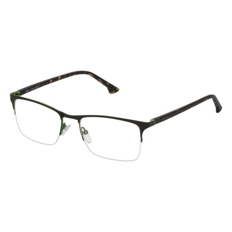 Men'Spectacle frame Police VPL397540SDN Brown Red (ø 54 mm)