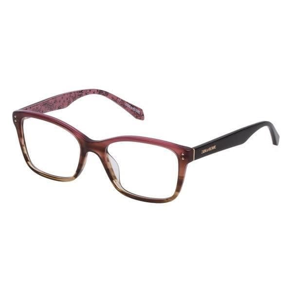 Zadig & Voltaire Glasögonbåge för kvinnor VZV163520ACN Brun Röd (ø 52 mm)