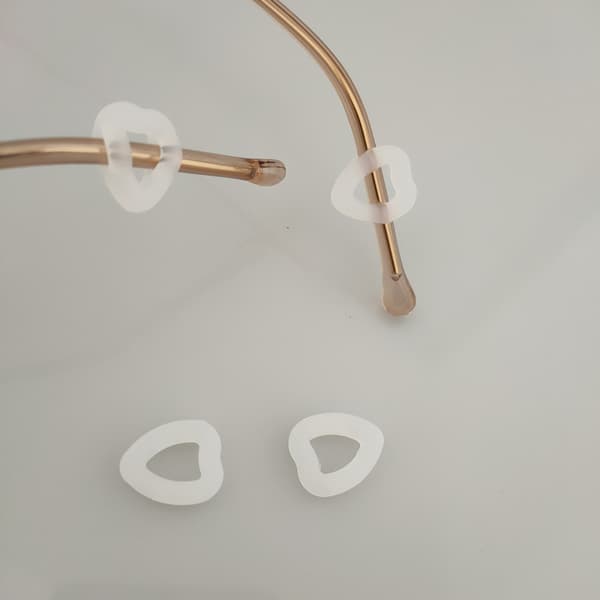 INF 2 par hjärtformade glidskydd för glasögon
