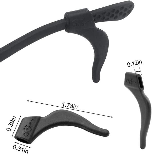 Anti-slip silikone brilleholder 12-par