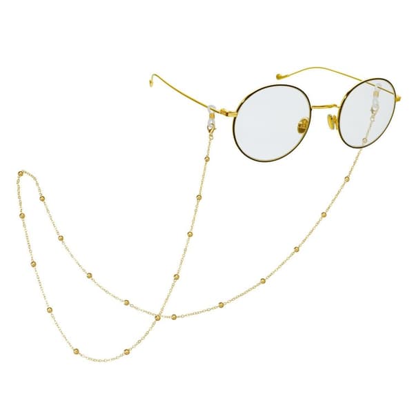 Praktiskt & Elegant Glasögon Kedja (Senilsnöre) Guld