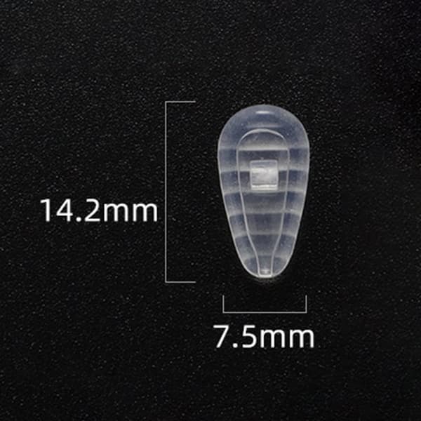 INF 30 par A3 silikone anti-slip næsepuder til briller Gennemsigtig