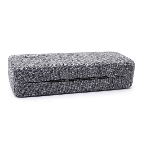 Stabilt Skyddande Hardcase Glasögonfodral Textil - Grå