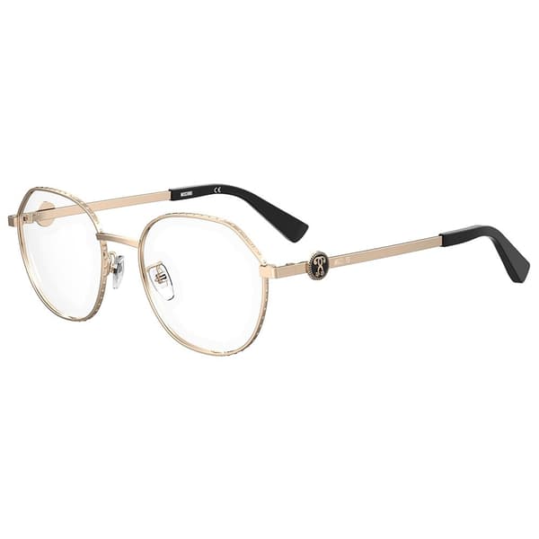 Moschino Mos586-000 Kvinde Med Briller Gylden