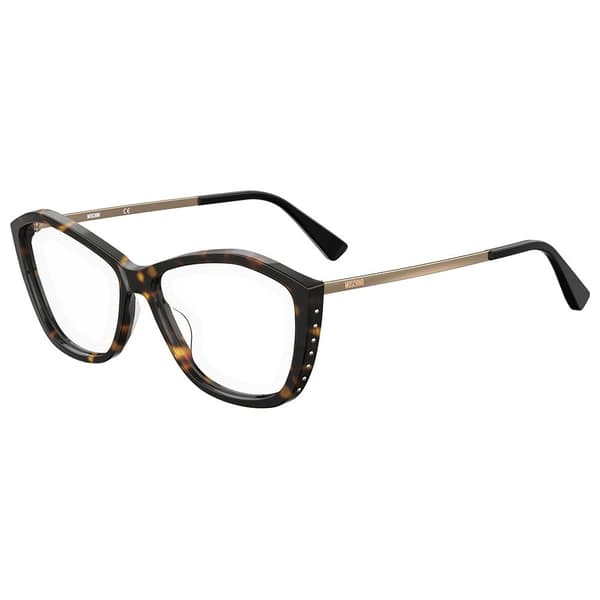 Moschino Mos573-086 Kvinde Med Briller Gylden