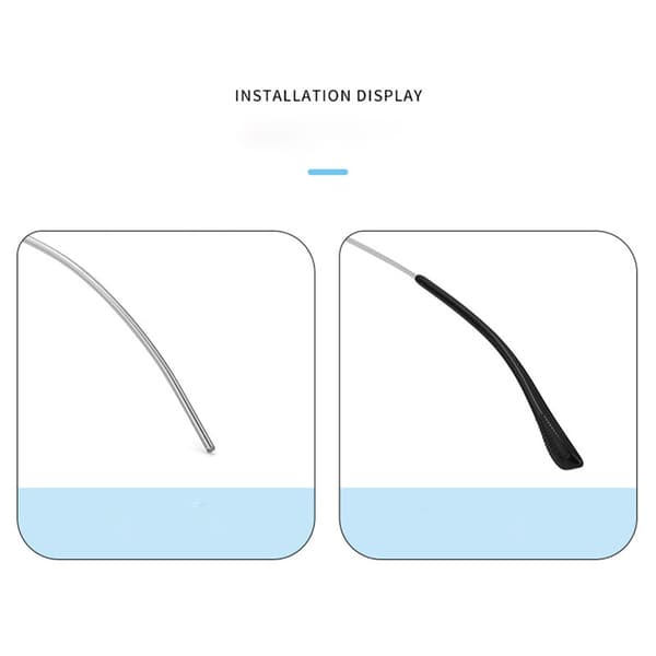 INF Anti-halk Acetat Glasögon Temple Tips Covers (2 par)