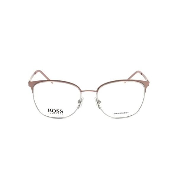 Hugo Boss Glasögon BOSS 1165 53/17/145 8KJ MATT ROSA ROSTFRITT STÅL KVINNA HUB RAM BOSS 1165 8KJ 53 17 145