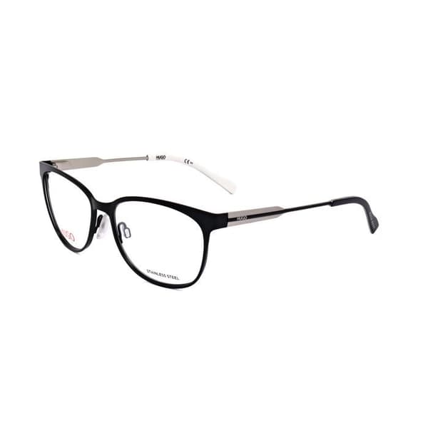 Glasögon Hugo HG 0233 54/16/140 003 MATSVART ROSTFRITT STÅL KVINNEKRAM RAM HG 0233 003 54 16 140