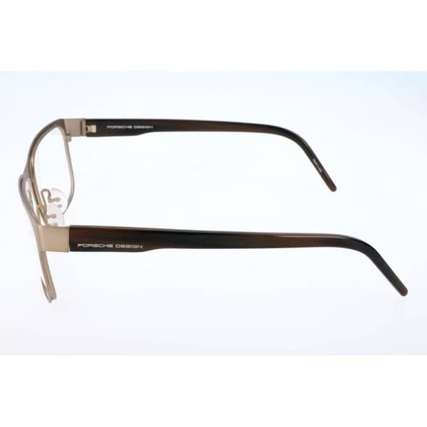 Synsglasögon - Porsche Design - P-8291 - Metall - Matt guld - Marmorbrun