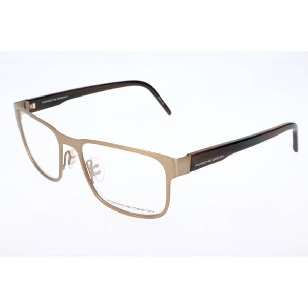 Synsglasögon - Porsche Design - P-8291 - Metall - Matt guld - Marmorbrun