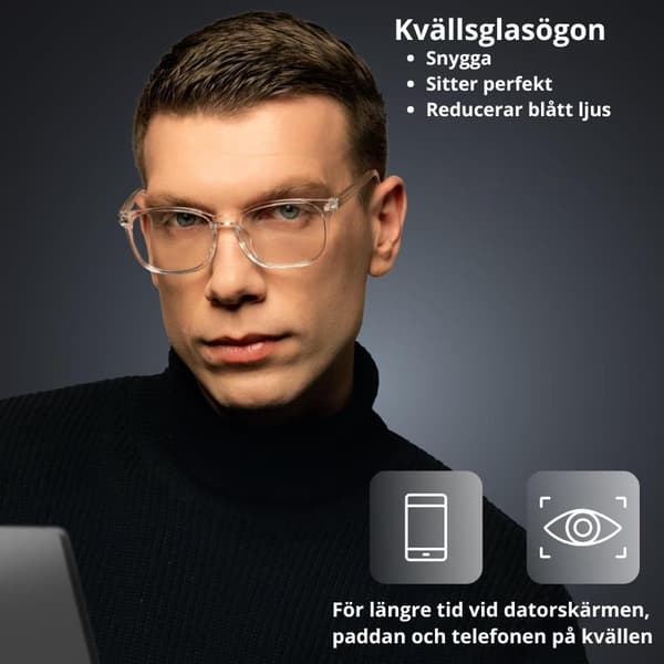 Bekväma Kvällsglasögon - Anti Blue Light