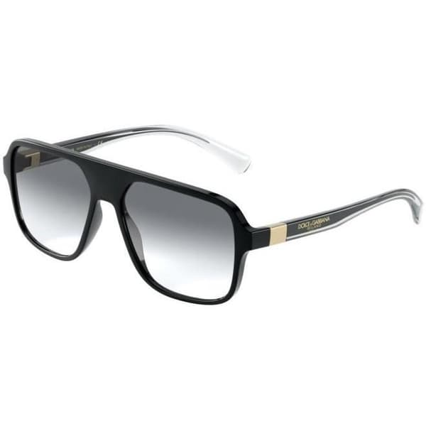 Dolce & Gabbana STEG INJEKTION DG 6134 57/16/145 SVART/GRÅ SKUGGA propionat man STEG INJEKTION DG 6134