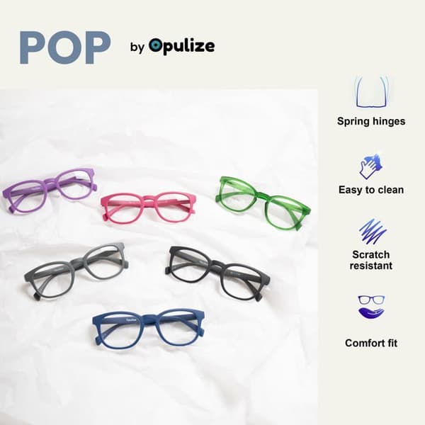 Opulize - RR2-1-250 - Pop Pack 2 Retro Rund Slät Matt Svart Män Kvinnor Läsglasögon Fjädergångjärn RR2-1 +2,50