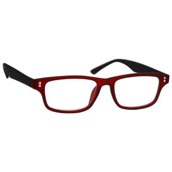 Röda läsglasögon - UV-läsare - UVR033 - Dioptri +1,50 - Herr Dam Unisex
