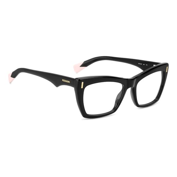 Läsglasögon MISSONI MIS 0207 53/17/145 807 SVARTA ACETATBÅGAR DAM MISSONI MIS 0207 SVARTA Optiska bågar 53