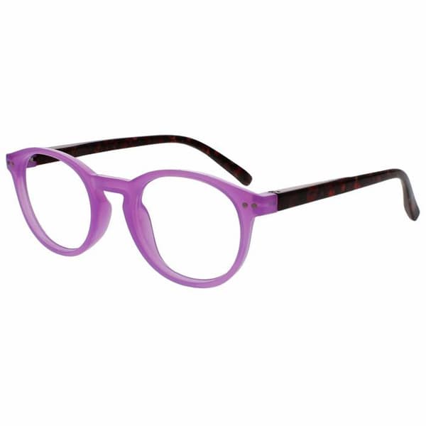 Opulize - RRRRR24-4-100 - Zen Pack 5 Läsglasögon Glänsande Rosa Mörklila Små Män Kvinnor RRRRR24-4 +1,00