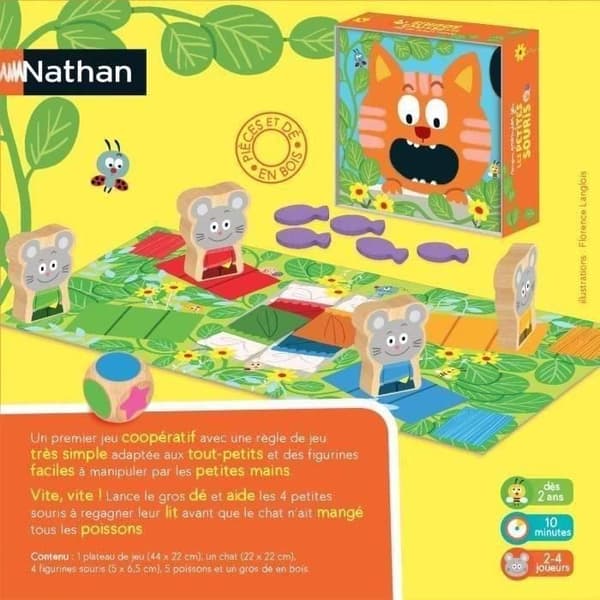 NATHAN - Little Mice My First Game - Brädspel
