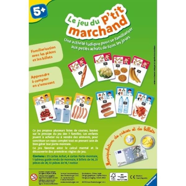 Den lilla handlarens spel - Pedagogiskt spel - Köp och sälj - Introduktion till mental aritmetik - Ravensburger - Från 5 år