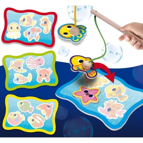 Magnetic Fish Fun - lärande i trä - baserat på Montessorimetoden - LISCIANI