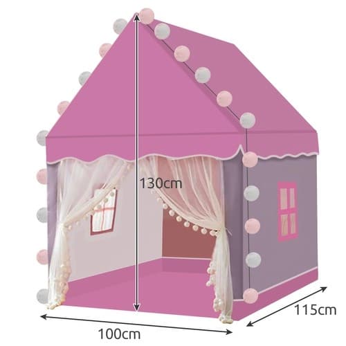 Leikkiteltta Lapsille / Lastenteltta LED-valoilla - 130cm