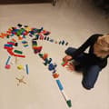 Miniatyrbild 9 av 11: Dominoset 360-delar / Dominobrickor - Domino