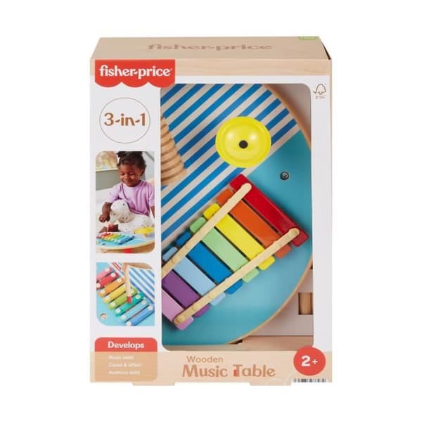 Fisher-Price-Trämusikbord med slagverk HXT91