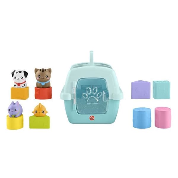Fisher-Price-Sorter Animal Transport Crate-Sorter 8 block HTW93