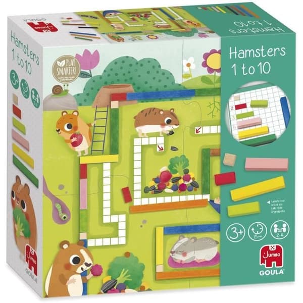 Pedagogiskt spel - GOULA - 1-10 Maths - Hjälp hamstrarna att bygga upp sina förråd för vintern