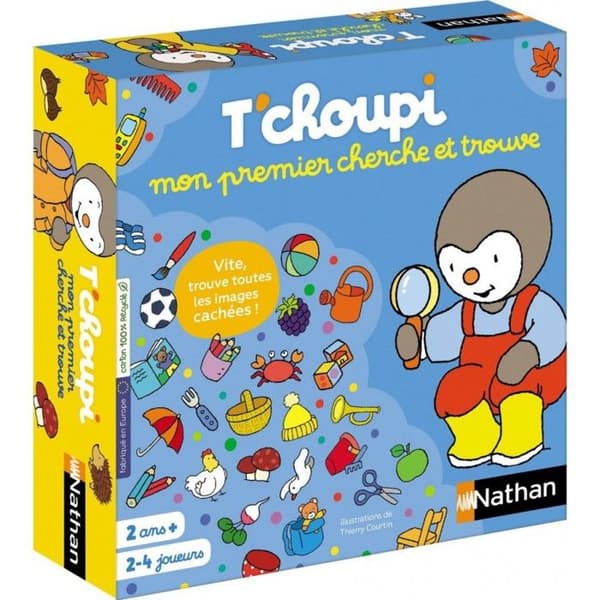 Brädspel - NATHAN - T'choupi min första leta och hitta - Sök spel för små
