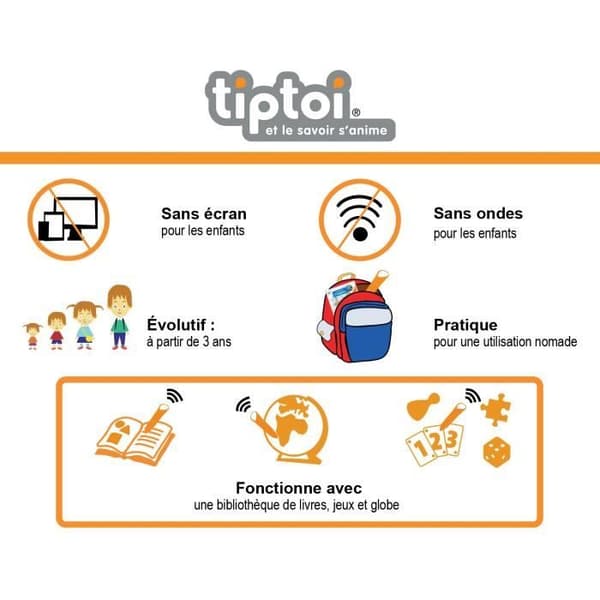 tiptoi® - Komplett interaktiv läsarbox + Bilderbok På gården - Ravensburger - Pedagogiskt elektroniskt spel - Från 3 år