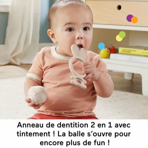 Fisher-Price-Les Sens en éveil - Box med 4 sensoriska leksaker för bebisar - Fisher-Price - HRB17