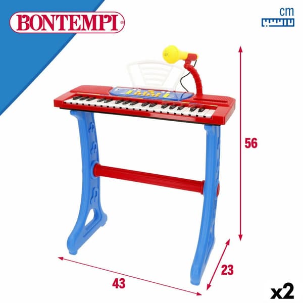 Tangentbord 37 Tangenter Bontempi 43 x 56 x 23 cm (2 antal)