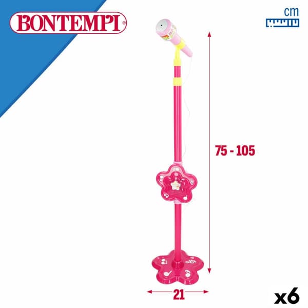 Leksaksmikrofon Bontempi 20 x 105 x 20 cm (6 antal)