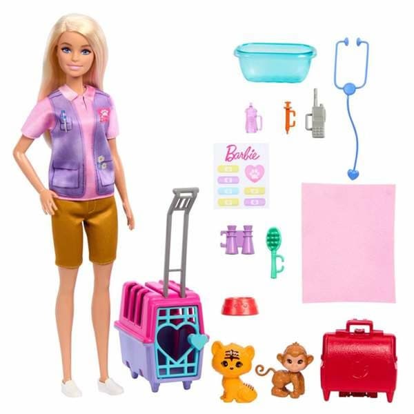 Docka Mattel Multicolour (18 Delar)