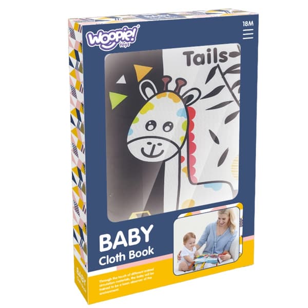 WOOPIE BABY Sensorisk Kontrastbok för Bebisar