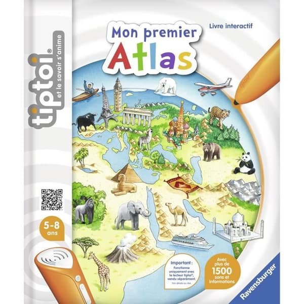 tiptoi® pedagogisk e-bok - Min första atlas - Ravensburger - Blandat - Från 5 år
